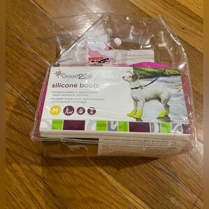 Good2Go Silicone Dog Booties - Hot Pink with Lime Trim